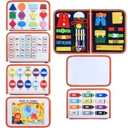 Carte senzoriala textila montessori cu multiple activitati pentru copii mici kidscare