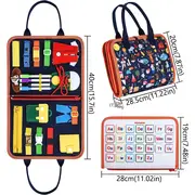 Carte senzoriala textila montessori cu multiple activitati pentru copii mici kidscare