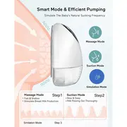 Pompa de san electrica si portabila kidscare, hands free, sub sutien, cu 10 niveluri de aspiratie si 10 niveluri de masaj