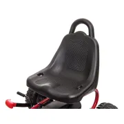 Kart cu pedale pentru copii g201 kidscare, culoare rosu, frana de mana, pentru 3-6 ani, scaun reglabil