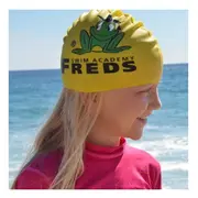 Casca de inot din silicon freds swim academy, model cu imprimeu