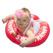 Colac de inot pentru bebelusi si copii swimtrainer classic, rosu, 3 luni - 4 ani, freds swim academy
