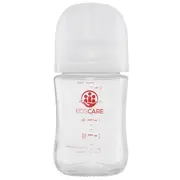Biberon din sticla borosilicat 160 ml kidscare cu tetina din silicon