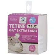 Set tetine din silicon kidscare &ndash; 2 bucati, marimi 1-2 luni, fara bpa