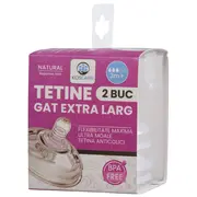 Set tetine din silicon kidscare &ndash; 2 bucati, marimi 3 luni+, fara bpa
