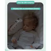 Termometru cu infrarosu pentru corp kidscare kct-605, ideal pentru bebelusi, copii si adulti, citire rapida, sigur si precis