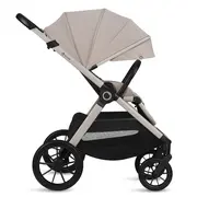 Carucior 2 in 1, Lionelo, Layla, Pana la 22 kg, Cadru aluminiu, Cu landou intarit si salteluta din spuma AirDots, Reversibil, Cu ventilatie 3D, Cu accesorii, EN1888-1, EN1888-2, EN1466, Bej BYNLO-LAYLA_2IN1_BEIGE_SAND