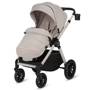 Carucior 2 in 1, Lionelo, Layla, Pana la 22 kg, Cadru aluminiu, Cu landou intarit si salteluta din spuma AirDots, Reversibil, Cu ventilatie 3D, Cu accesorii, EN1888-1, EN1888-2, EN1466, Bej BYNLO-LAYLA_2IN1_BEIGE_SAND
