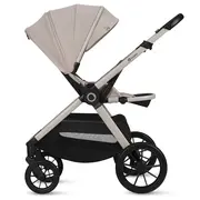 Carucior 2 in 1, Lionelo, Layla, Pana la 22 kg, Cadru aluminiu, Cu landou intarit si salteluta din spuma AirDots, Reversibil, Cu ventilatie 3D, Cu accesorii, EN1888-1, EN1888-2, EN1466, Bej BYNLO-LAYLA_2IN1_BEIGE_SAND