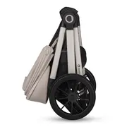 Carucior 2 in 1, Lionelo, Layla, Pana la 22 kg, Cadru aluminiu, Cu landou intarit si salteluta din spuma AirDots, Reversibil, Cu ventilatie 3D, Cu accesorii, EN1888-1, EN1888-2, EN1466, Bej BYNLO-LAYLA_2IN1_BEIGE_SAND