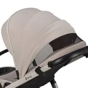 Carucior 2 in 1, Lionelo, Layla, Pana la 22 kg, Cadru aluminiu, Cu landou intarit si salteluta din spuma AirDots, Reversibil, Cu ventilatie 3D, Cu accesorii, EN1888-1, EN1888-2, EN1466, Bej BYNLO-LAYLA_2IN1_BEIGE_SAND