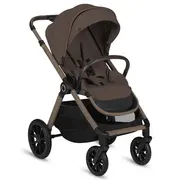 Carucior 2 in 1, Lionelo, Layla, Pana la 22 kg, Cadru aluminiu, Cu landou intarit si salteluta din spuma AirDots, Reversibil, Cu ventilatie 3D, Cu accesorii, EN1888-1-2, EN1466, Maro BYNLO-LAYLA_2IN1_BEIGE_TAUPE