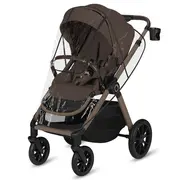 Carucior 2 in 1, Lionelo, Layla, Pana la 22 kg, Cadru aluminiu, Cu landou intarit si salteluta din spuma AirDots, Reversibil, Cu ventilatie 3D, Cu accesorii, EN1888-1-2, EN1466, Maro BYNLO-LAYLA_2IN1_BEIGE_TAUPE