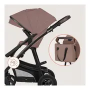 Carucior 3 in 1, Lionelo, Bianka, Transformabil, Cadru aluminiu, Cu landou si salteluta moale, Cu scoica auto, Cu multiple accesorii, Sustine 22 kg, 0 luni+, EN1466:2014+AC:2015, EN1888, Bej Taupe BYNLO-BIANKA_3IN1_BEIGE_TAUPE