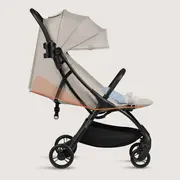 Carucior sport, Lionelo, Agia, 7.3 kg, Ultracompact, Pliere rapida cu o mana, Suport pentru biberon inclus, Sezutul lat si confortabil, 6-48 luni, Sustine 22 kg, Bej BYNLO-AGIA_BEIGE_SAND