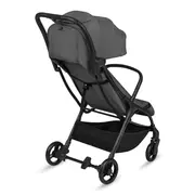 Carucior sport, Lionelo, Agia, 7.3 kg, Ultracompact, Pliere rapida cu o mana, Suport pentru biberon inclus, Sezutul lat si confortabil, 6-48 luni, Sustine 22 kg, Gri BYNLO-AGIA_GREY_STONE