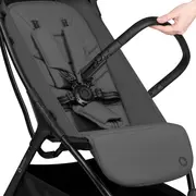 Carucior sport, Lionelo, Agia, 7.3 kg, Ultracompact, Pliere rapida cu o mana, Suport pentru biberon inclus, Sezutul lat si confortabil, 6-48 luni, Sustine 22 kg, Gri BYNLO-AGIA_GREY_STONE
