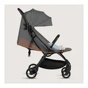 Carucior sport, Lionelo, Agia, 7.3 kg, Ultracompact, Pliere rapida cu o mana, Suport pentru biberon inclus, Sezutul lat si confortabil, 6-48 luni, Sustine 22 kg, Gri BYNLO-AGIA_GREY_STONE