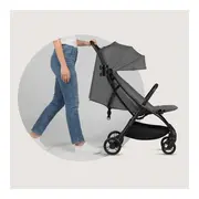 Carucior sport, Lionelo, Agia, 7.3 kg, Ultracompact, Pliere rapida cu o mana, Suport pentru biberon inclus, Sezutul lat si confortabil, 6-48 luni, Sustine 22 kg, Gri BYNLO-AGIA_GREY_STONE
