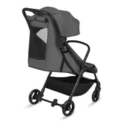 Carucior sport, Lionelo, Agia, 7.3 kg, Ultracompact, Pliere rapida cu o mana, Suport pentru biberon inclus, Sezutul lat si confortabil, 6-48 luni, Sustine 22 kg, Gri BYNLO-AGIA_GREY_STONE