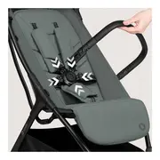 Carucior sport, Lionelo, Agia, 7.3 kg, Ultracompact, Pliere rapida cu o mana, Suport pentru biberon inclus, Sezutul lat si confortabil, 6-48 luni, Sustine 22 kg, Verde BYNLO-AGIA_GREEN_SAGE