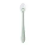 Lingurita din silicon lichid, ultra-moale si delicata cu gingiile, cu carcasa, 4 luni+, Sage