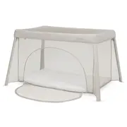 Patut multifunctional, Lionelo, Mila, 2 in 1, Saltea 4 cm cu spuma T25, 2 niveluri de inaltime, Pliere rapida, Intrare laterala, Geanta de transport inclusa, 0-36 luni, Pana la 15 kg, Bej BYNLO-MILA_BEIGE_CREAM