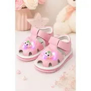 Sandale roz usoare cu luminite - cartoon sndn5-15