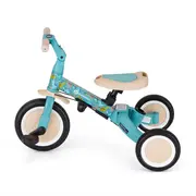 Tricicleta, Petite&Mars, Turbo, Editie limitata, 5 in 1, Multifunctionala, Vehicul de impins, Bicicleta cu/fara pedale, Cu maner de ghidaj, Detasabil, Roti din cauciuc, Pana la 25 kg, 1.5-5 ani, Dino Park BYN613383
