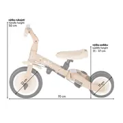 Tricicleta, Petite&Mars, Turbo, Editie limitata, 5 in 1, Multifunctionala, Vehicul de impins, Bicicleta cu/fara pedale, Cu maner de ghidaj, Detasabil, Roti din cauciuc, Pana la 25 kg, 1.5-5 ani, Llama Vibes BYN613365