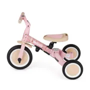Tricicleta, Petite&Mars, Turbo, Editie limitata, 5 in 1, Multifunctionala, Vehicul de impins, Bicicleta cu/fara pedale, Cu maner de ghidaj, Detasabil, Roti din cauciuc, Pana la 25 kg, 1.5-5 ani, Rosy Wilderness BYN613359