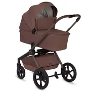 Carucior 2 in 1, Lionelo, Freya, Landou si salteluta ventilate, Pliabil, Reglare spatar-3 pozitii, Suport de picioare-4 pozitii, Maner reglabil-3 pozitii, Adaptori inclusi compatibili cu Cybex, Maxi-Cosi, Kiddy, Avionaut, Sustine 22 kg, 0luni+, Maro BYNLO