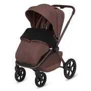 Carucior 2 in 1, Lionelo, Freya, Landou si salteluta ventilate, Pliabil, Reglare spatar-3 pozitii, Suport de picioare-4 pozitii, Maner reglabil-3 pozitii, Adaptori inclusi compatibili cu Cybex, Maxi-Cosi, Kiddy, Avionaut, Sustine 22 kg, 0luni+, Maro BYNLO