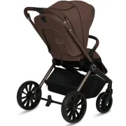 Carucior 3 in 1, Lionelo, Mika Plus, Cadru din aluminiu, Cu landou intarit si salteluta moale, Cu scoica auto testata ADAC, Reversibil, Cu sistem de ventilatie 3D, Cu accesorii, Pana la 22 kg, EN1888-1 EN1888-2 EN1466 ECE R129, Mocha Mousse BYNLO-MIKA_PLU