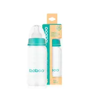 Biberon din sticla anticolici baboo - gat stramt, 120 ml, 0 luni+ new ba3-124