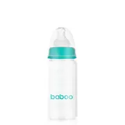 Biberon din sticla anticolici baboo - gat stramt, 120 ml, 0 luni+ new ba3-124