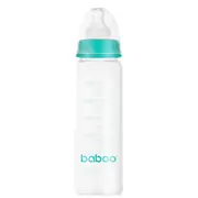 Biberon din sticla anticolici baboo - gat stramt, 240 ml, 3 luni+ new ba3-125