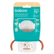 Cana baboo cu tetina din silicon, au naturale, 150 ml, 6 luni+ ba8-145