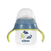 Cana baboo cu tetina din silicon, blue haze, 150 ml, 6 luni+ ba8-144