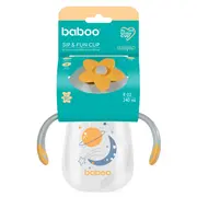 Cana baboo cu tetina din silicon, blue haze, 240 ml, 9 luni+ ba8-146