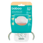 Cana baboo cu tetina din silicon, peachy keen, 150 ml, 6 luni+ ba8-143