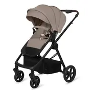 Carucior 3 in 1, Lionelo, Greet, Pana la 15 kg, Cadru aluminiu, Cu landou si salteluta moale, Cu scoica auto, Reversibil, Cu accesorii, Maner, suport pentru picioare, spatar reglabile, Bej BYNLO-GREET_BEIGE_TAUPE