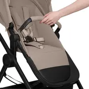 Carucior 3 in 1, Lionelo, Greet, Pana la 15 kg, Cadru aluminiu, Cu landou si salteluta moale, Cu scoica auto, Reversibil, Cu accesorii, Maner, suport pentru picioare, spatar reglabile, Bej BYNLO-GREET_BEIGE_TAUPE