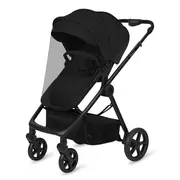 Carucior 3 in 1, Lionelo, Greet, Pana la 15 kg, Cadru aluminiu, Cu landou si salteluta moale, Cu scoica auto, Reversibil, Cu accesorii, Maner, suport pentru picioare, spatar reglabile, Negru BYNLO-GREET_BLACK_ONYX
