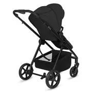 Carucior 3 in 1, Lionelo, Greet, Pana la 15 kg, Cadru aluminiu, Cu landou si salteluta moale, Cu scoica auto, Reversibil, Cu accesorii, Maner, suport pentru picioare, spatar reglabile, Negru BYNLO-GREET_BLACK_ONYX