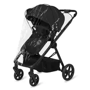 Carucior 3 in 1, Lionelo, Greet, Pana la 15 kg, Cadru aluminiu, Cu landou si salteluta moale, Cu scoica auto, Reversibil, Cu accesorii, Maner, suport pentru picioare, spatar reglabile, Negru BYNLO-GREET_BLACK_ONYX