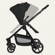 Carucior 3 in 1, Lionelo, Greet, Pana la 15 kg, Cadru aluminiu, Cu landou si salteluta moale, Cu scoica auto, Reversibil, Cu accesorii, Maner, suport pentru picioare, spatar reglabile, Negru BYNLO-GREET_BLACK_ONYX