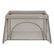 Patut multifunctional, Lionelo, Mila, 2 in 1, Saltea 4 cm cu spuma T25, 2 niveluri de inaltime, Pliere rapida, Intrare laterala, Geanta de transport inclusa, 0-36 luni, Pana la 15 kg, Bej Taupe BYNLO-MILA_BEIGE_TAUPE