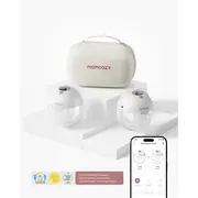 Pompa de san Momcozy Hands-free dubla M5 Smart Grey, control prin aplicatie