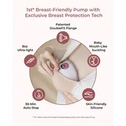 Pompa de san Momcozy Hands-free dubla M5 Smart Grey, control prin aplicatie